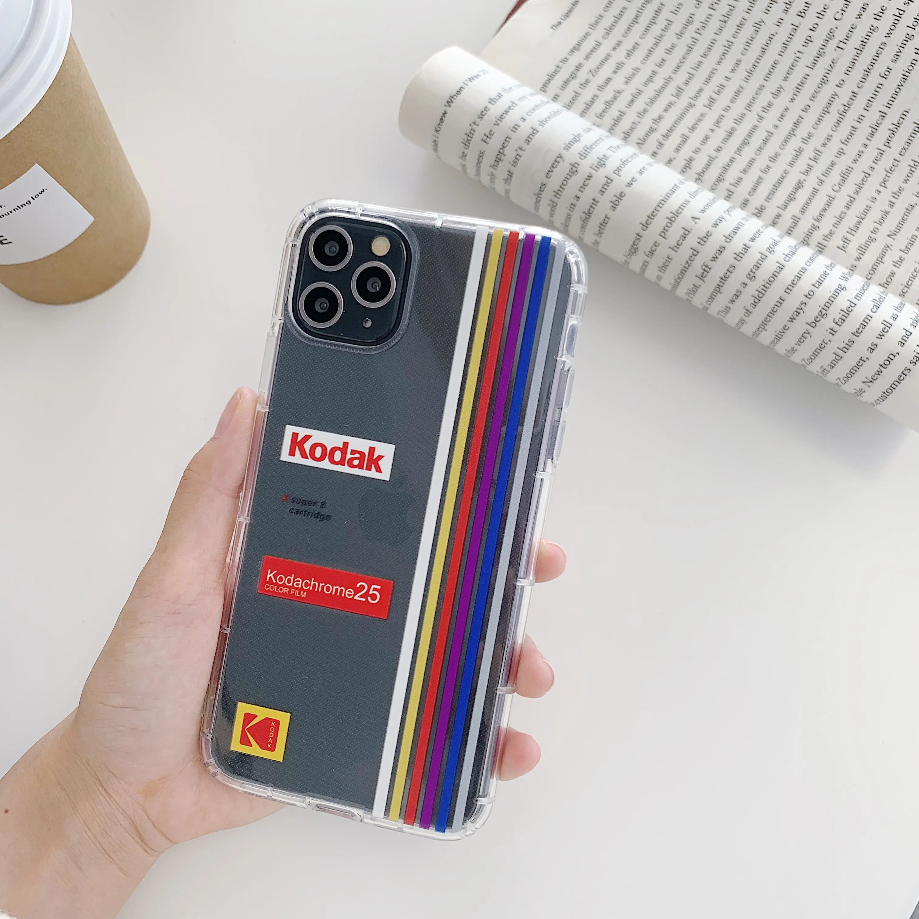 Классический чехол для телефона Kodak с полым логотипом мягкий прозрачный