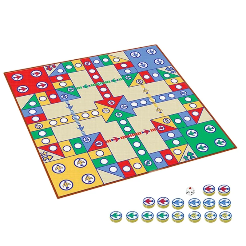 

Flying Chess Carpet Parent-child Game Creeping Mat Kids Aeroplane Chess Rug Drop Shipping