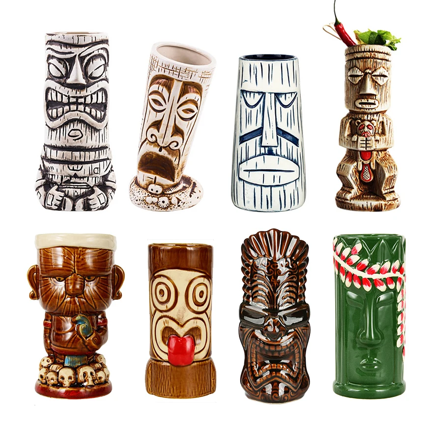 Creativas Гавайские Тики кружки Коктейльная чашка кружка для пива напитков вина