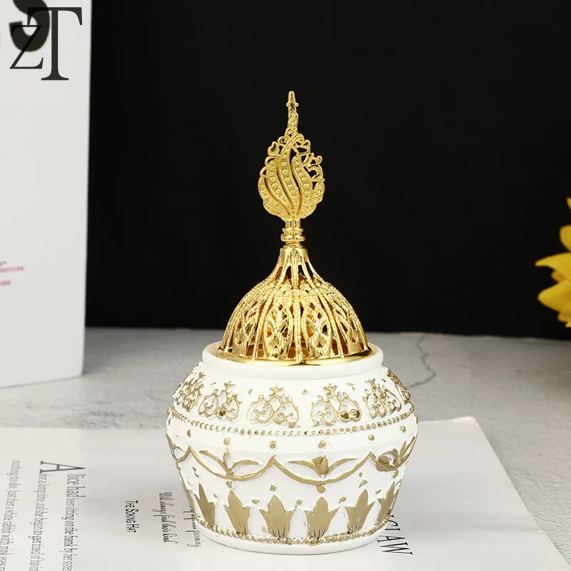 

Metal Incense Burner Resin Relief Totem Incense Container Aroma Diffuser Automobile incense utensils decor Censer Craft gifts