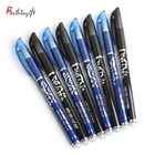 Гелевая ручка 0,5 мм, 824 шт.компл., с синими и черными чернилами, стержень со стираемыми чернилами, стирающиеся ручки шт., для школы, канцелярские принадлежности