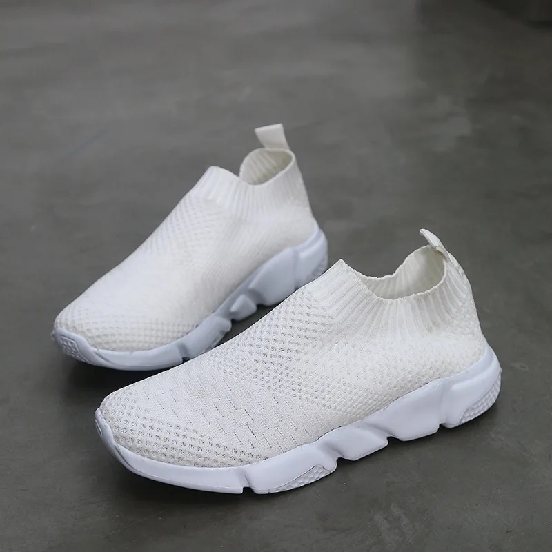 Туфли женские сетчатые дышащие повседневная обувь на плоской подошве модные