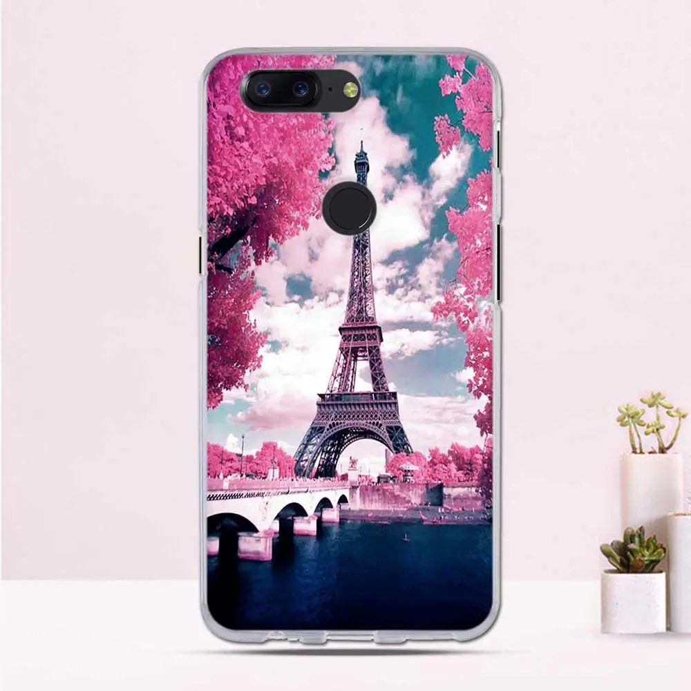 Чехол для OnePlus 5 T мягкий чехол телефона из ТПУ с принтом защитный One Plus | Мобильные