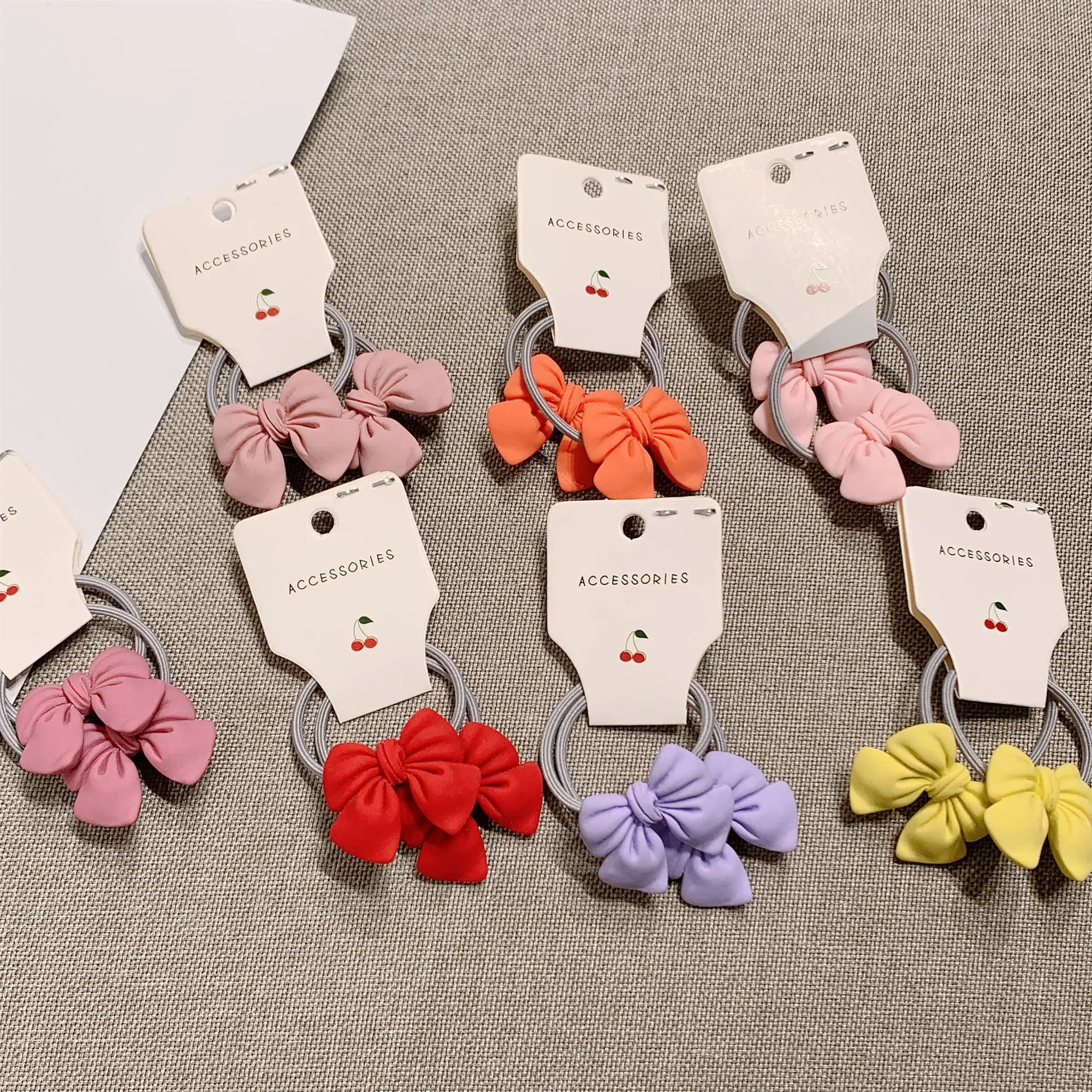 10 шт. разноцветные резинки для волос девочек эластичная резинка с матовым