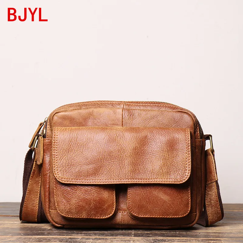 Фабричная новая маленькая сумка мужская кожаная через плечо матовая модная