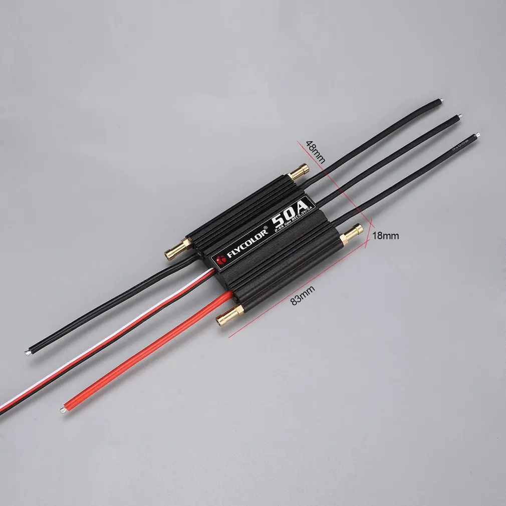 

Flycolor 70A 50A 90A 120A 150A Brushless ESC Speed Control Support 2-6S Lipo BEC 5.5V/5A for RC Boat F21267/71