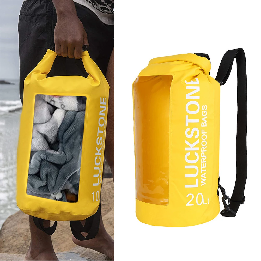 

Сумка через плечо для кемпинга, скалолазания, походов, рафтинга, реки, отслеживания, плавания, дрифта, водонепроницаемый рюкзак с окошком