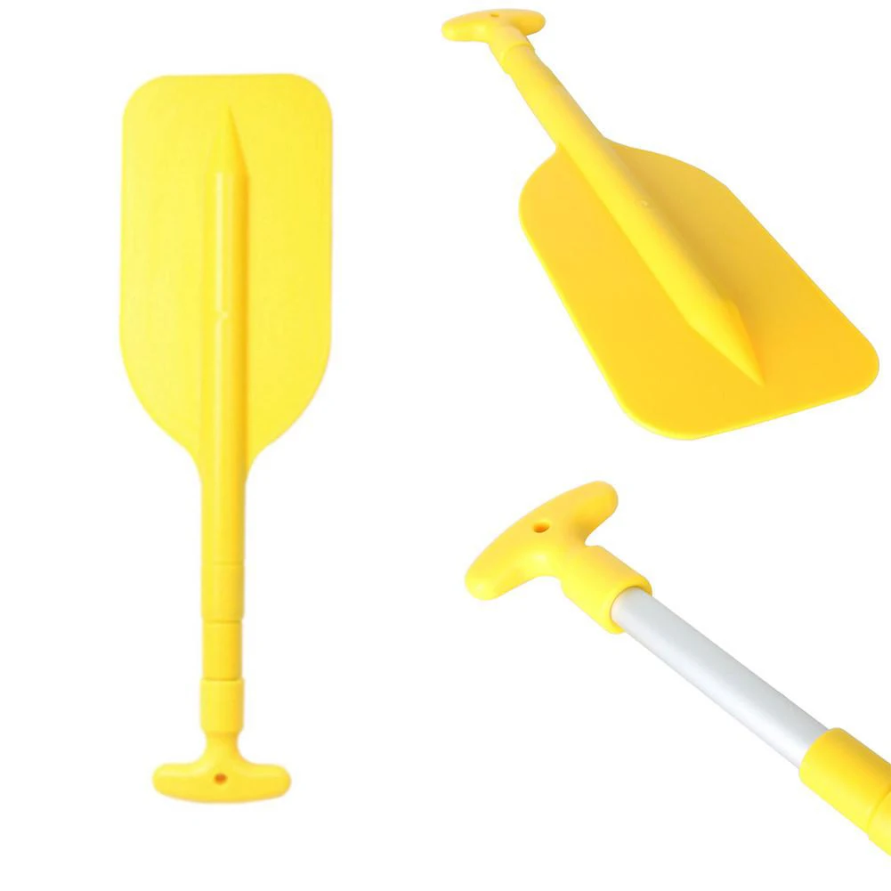 

Telescopic Paddle Raft Rowing Oars Aluminum Kayak Oars T-Type Portable Small Safety Boat Paddle For Kayak Jet Ski Canoe Yellow