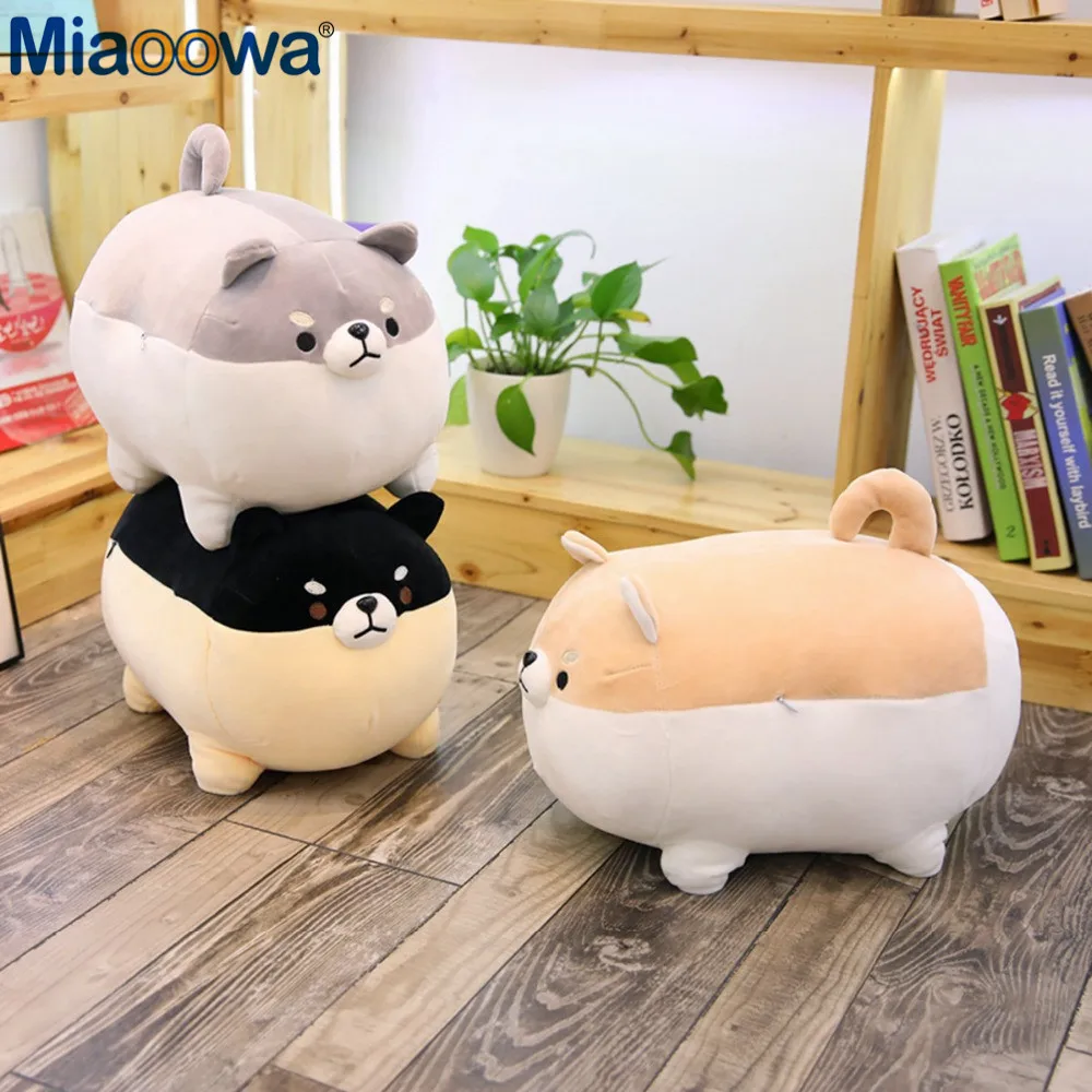 

Nieuwe 40/50 Cm Leuke Shiba Inu Hond Knuffel Gevuld Zacht Dier Corgi Chai Kussen Kerstcadeau Voor Kids Kawaii Valentijn Cadeau