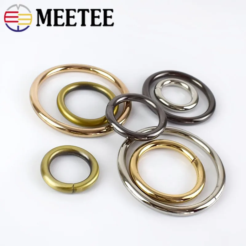 Металлические застежки-кольца 5/10 шт. воротник и сумка для собак ремень ремешок