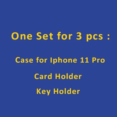 For Iphone 11 Pro Hiram Beron роскошный подарочный набор кожаные аксессуары итальянский крокодил узор коровья кожа держатель для карт кошелек подарок на день рождения - Цвет: For Iphone 11 Pro
