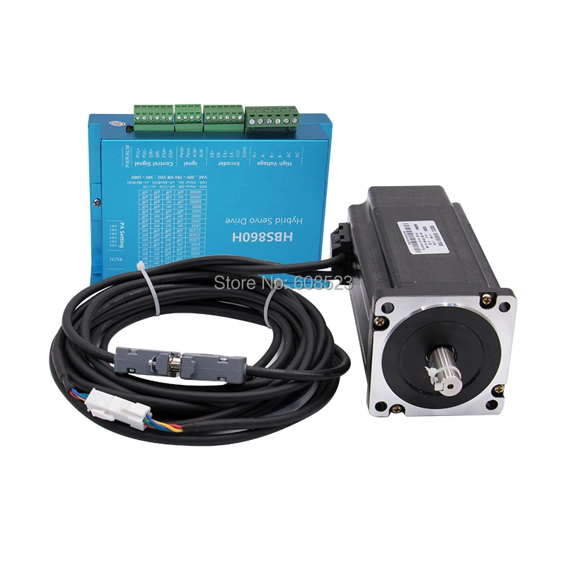 Nema 34 Серводвигатель мотор 86HB250-156B+ HBS860H замкнутый контур шаговый двигатель 12N. М немв, 34 86 Гибридный замкнутый контур 2-фазный шаговый мотор драйвер