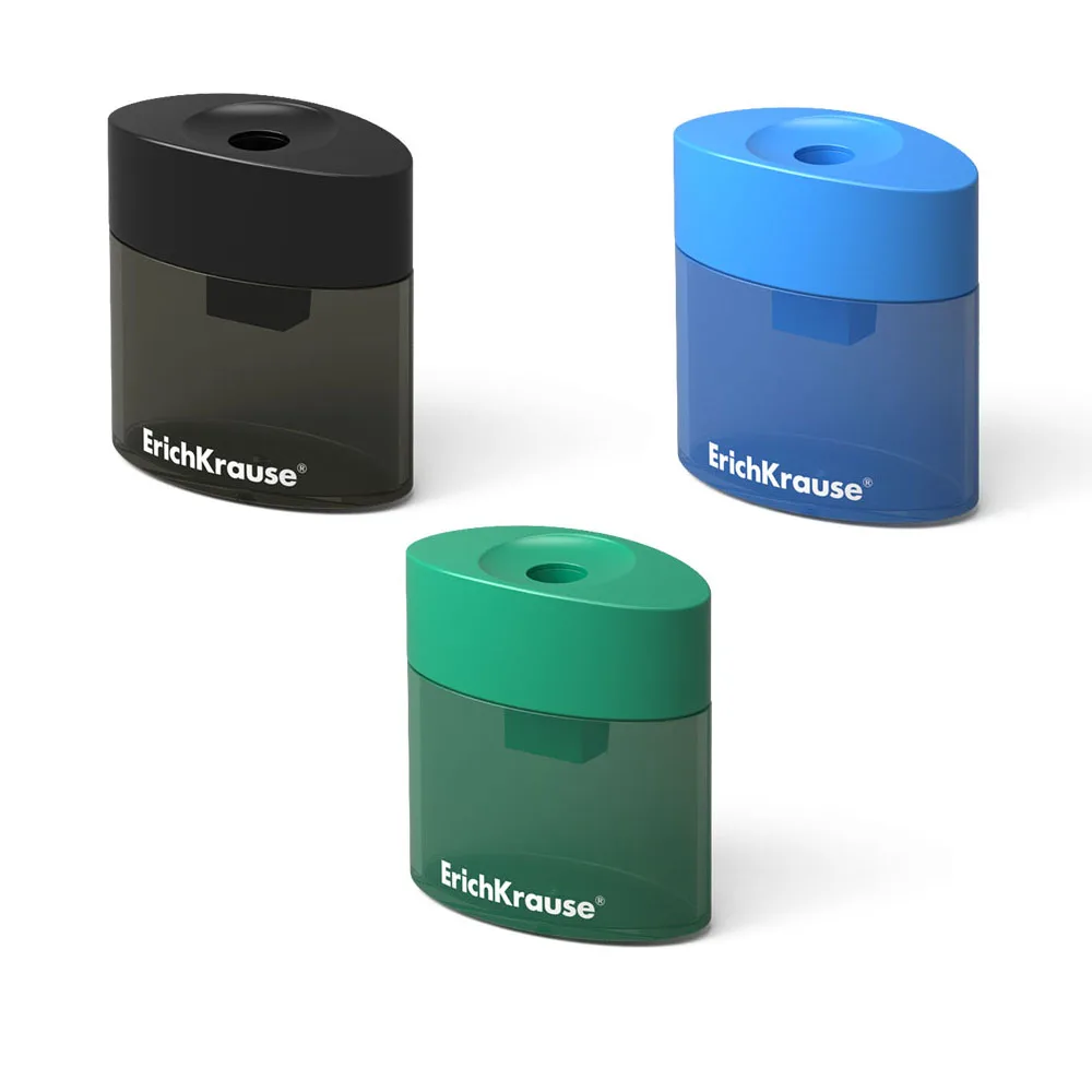 Пластиковая точилка ErichKrause Smart&Sharp с контейнером цвет корпуса ассорти (в коробке