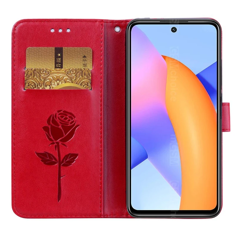 Чехол для Honor 10X Lite чехол подставка из искусственной кожи телефона Huawei задняя