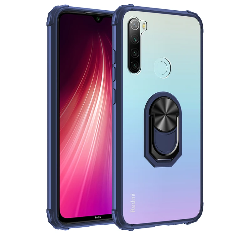 

Luxury Armor Kickstand Phone Case For Xiaomi Redmi Note 8 8A 8 CC9 Pro Ring Holder Finger Anti-Fall Car Magnet Case Stand Cover