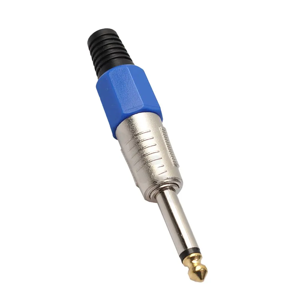 6.35MM Mono stereo Microphone Cable Plug Gold Plated Amplifier Jack 6.5MM Connector | Электроника