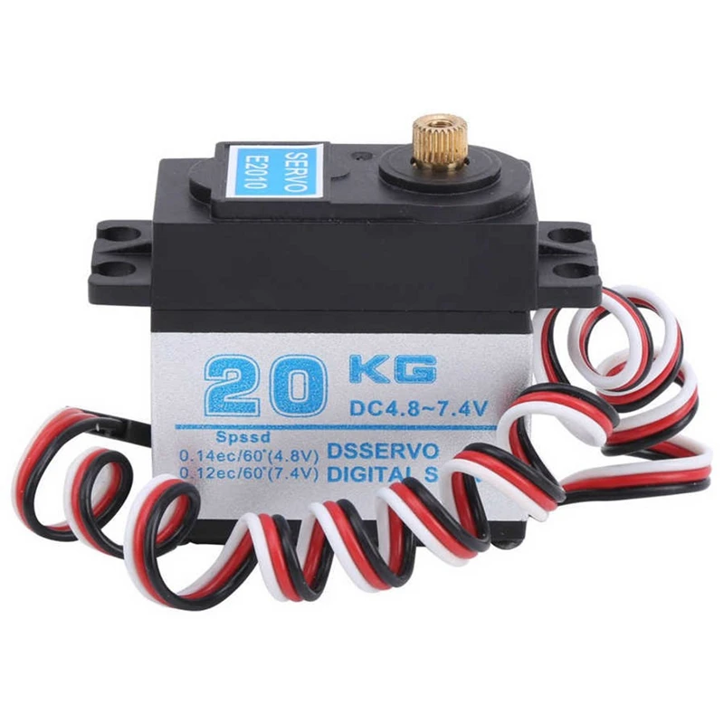 

20Kg Waterproof High Torque Digital Servo with Metal Gear for RC RGT86100 SCX10III HPI TRX4 Off-Road Car Buggy Truck