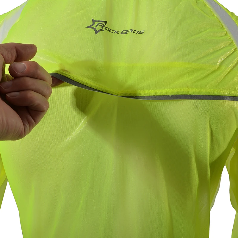 RockBros Мужская велосипедная куртка дождевик водонепроницаемый ТПУ ветрозащитный