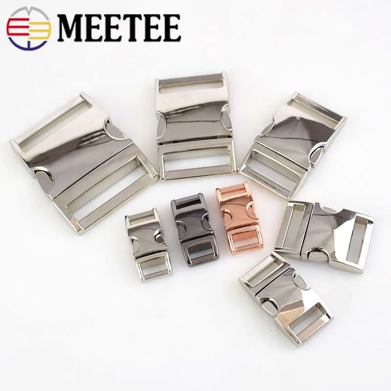 Meetee 2/4 шт 10 38 мм металлическая боковая изогнутая Пряжка для Паракорда Браслет