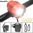 WasaFire 3 режима велосипедный передний фонарь 6400 лм XML T6 светодиодный велосипедный фонарь Головной фонарь лампа-вспышка с батареей мАч