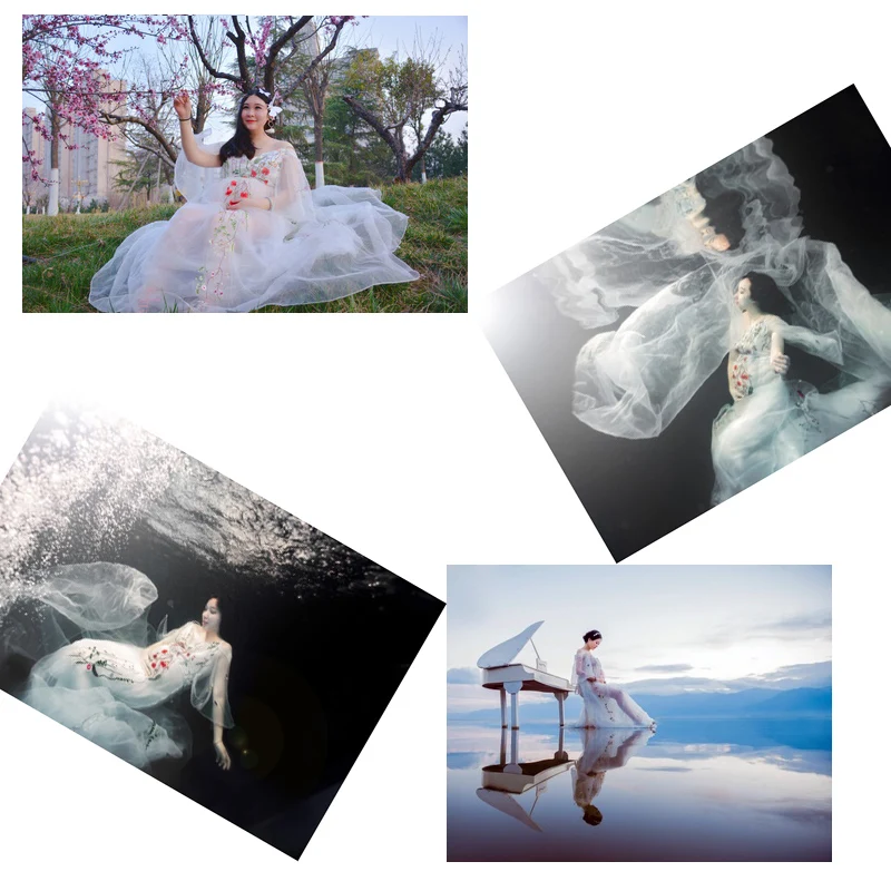 Maternity Photography Props Dresses chiffon Mermaid Dress Pregnancy Women Photo Shoot Elegant Long Fotografia |