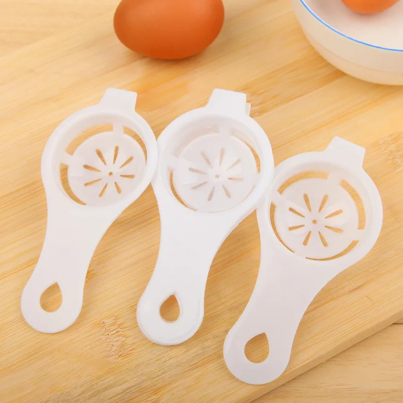 

1 PC DoreenBeads Plastic Egg Dividers Egg Yolk Separator Safe Practical Hand Egg Tools Kicthen Cooking Gadgets 12.7x6.1cm