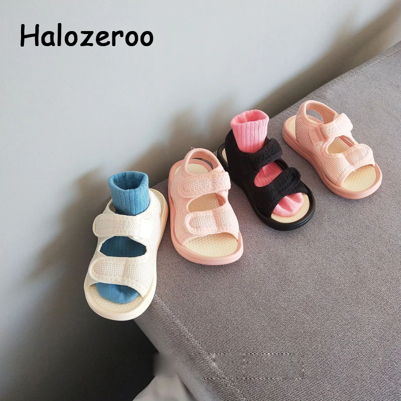 

Летние пляжные сандалии для детей 2021, Детские повседневные сандалии, брендовая обувь для маленьких девочек, мягкая модная обувь для малышей...