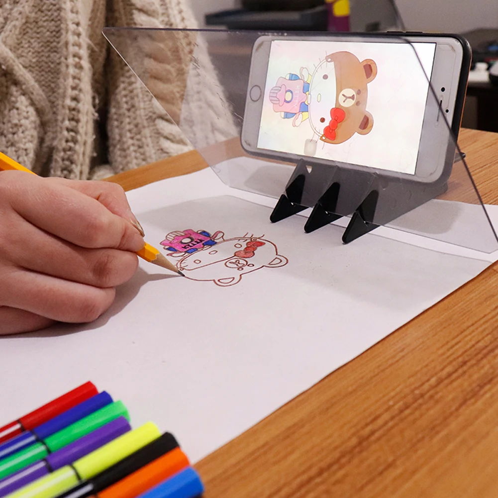 Доска для рисования плоттеров отражающая эскиз приглушающая Скоба зеркальная