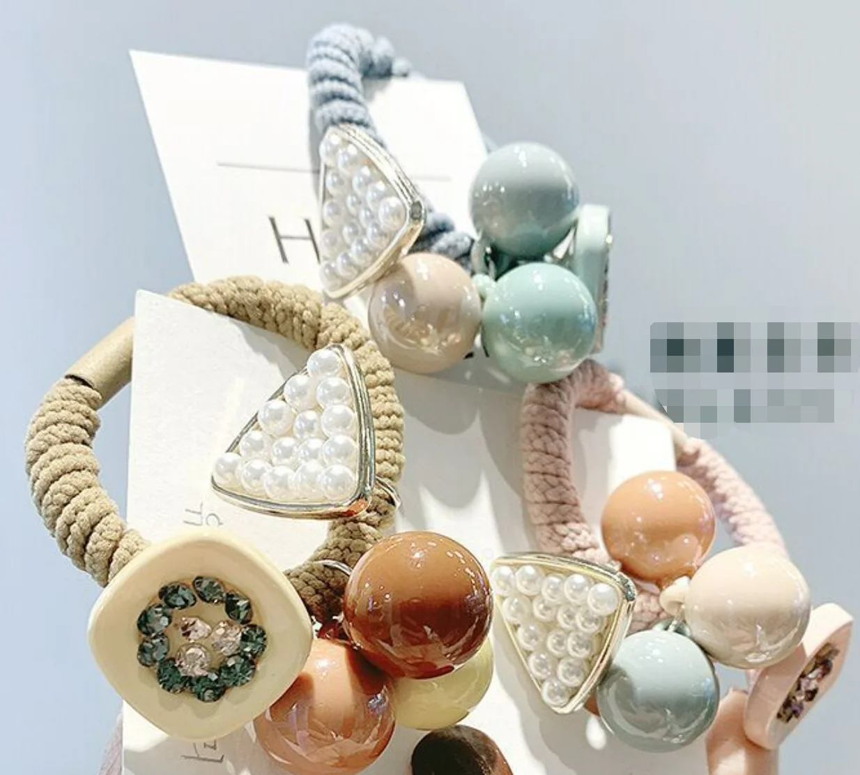 

Korean Elegant Hair Rope Bracelet Scrunchie Women Elastic Hair Rubber Bands Accessories For Girls Tie Hair Ring Headdress Holder