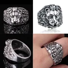Лидер продаж мужские серебряные Цвет с заклепками по контуру подошвы властная Мужская молодой Лев металлическое защитное Крепление на голову мужское кольцо для вечерние ювелирные изделия аксессуары Размеры для детей в возрасте от 7 до 14 лет