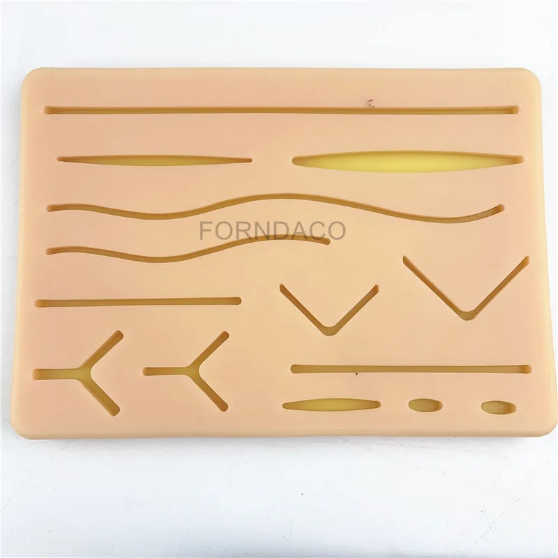 Набор для тренировки хирургических швов работы с кожей шаблон иглы ножницы набор