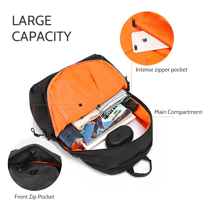 Мужской многофункциональный рюкзак LAORENTOU водонепроницаемый дорожный из ткани