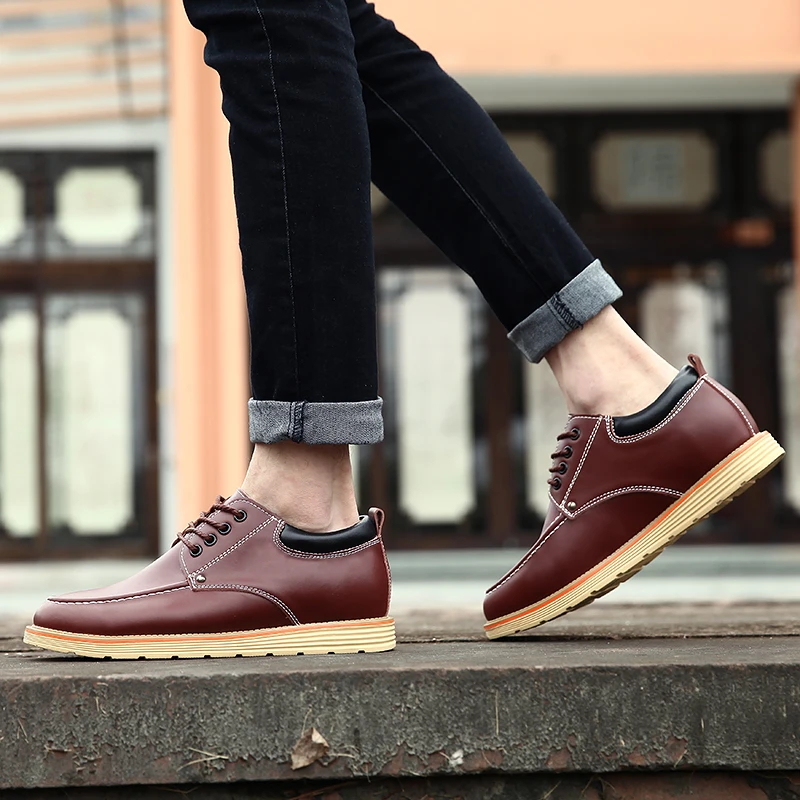 Valstone/Мужская качественная кожаная обувь с микрофиброй Осенние повседневные