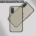 Чехол для Xiaomi Redmi K40, игровой чехол для Redmi K40 Gaming Edition, защитные Полупрозрачные Матовые чехлы для Redmi K40, игровой чехол