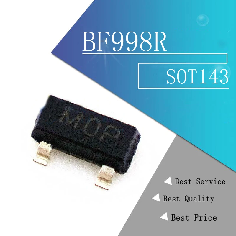 10 шт. BF998R SOT143 BF998 RF полупроводниковый полевой транзистор из оксида металла (RF MOSFET)