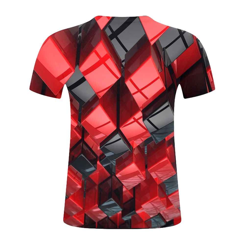 2019 Combination Of Geometric Forms 3D Printing MENS T Shirt Unisxe Funny Short Sleeved Tees Men/women Tops Men's T-shirts | Мужская