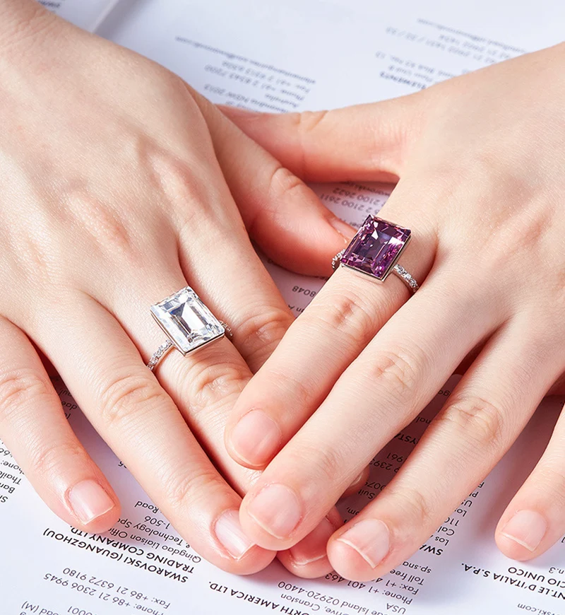 

Fashion women zircon Open ring 210306-10