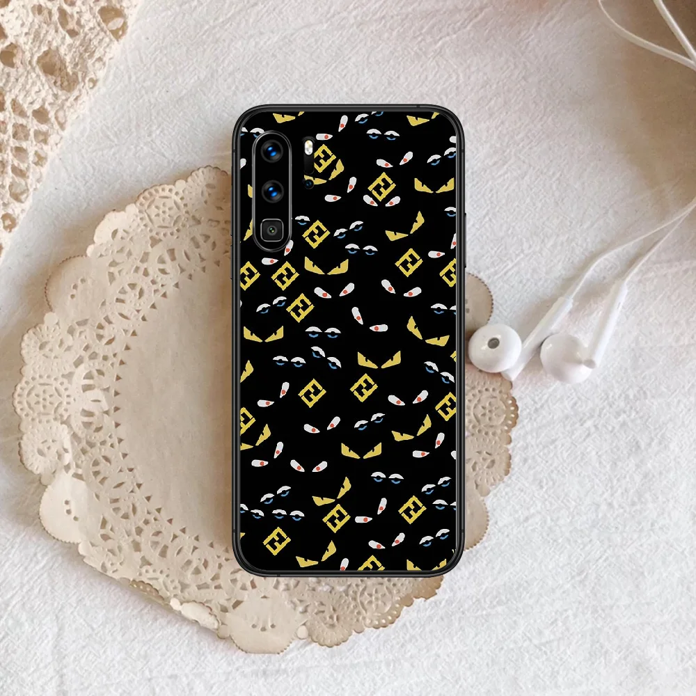 

Italian luxury brands Phone Case For Huawei P Mate 10 20 30 40 Lite Pro smart Z 2019 nova 5t black Waterproof Fashion Cover