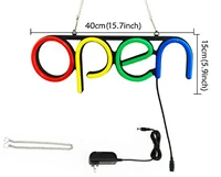 open business sign neon light ultra bright led store shop advertising lamp lights commercial lighting colorful neon bulbs