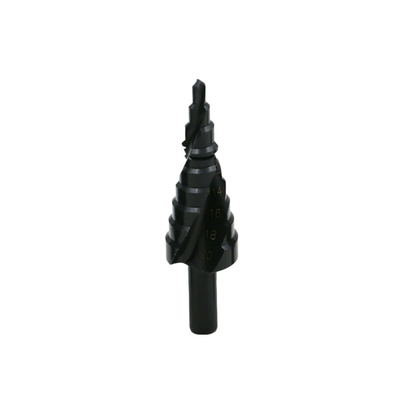 MetalCone Triangle Shank Hole Metal drills 4-12/20/32mm HSS Cobalt Step Drill Bit Set Nitrogen High Speed Steel Spiral DrillBits |