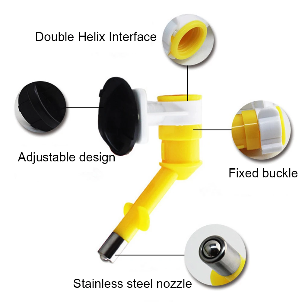 Поилка с головкой фонтана подвесная бутылка товары для животных кошек домашних