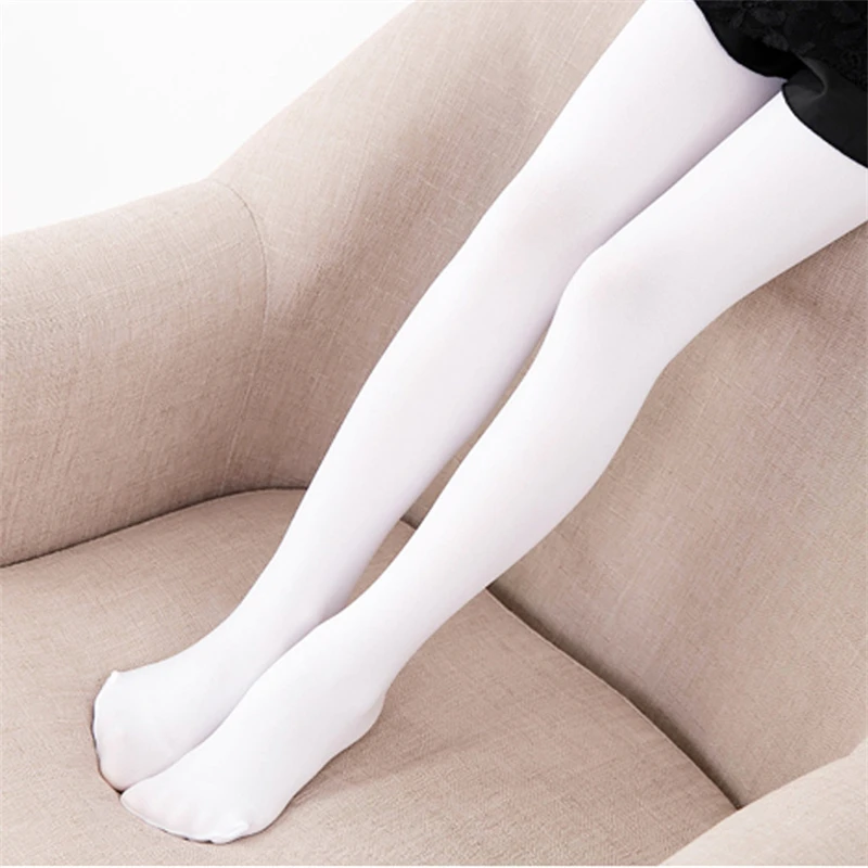 

Kids Pantyhose Ballet Dance Tights for Girls Stocking Children Velvet Solid White Pantyhose Girls Tights
