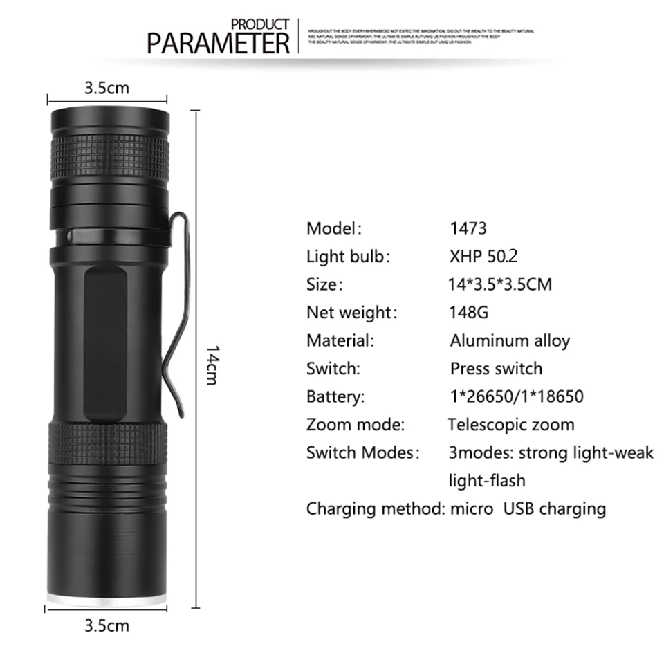 Litwod Z90 XLamp xhp50.2 Мощный usb светодиодный фонарик Zoom torch обновление 18650 26650 фонарик с подзаряжаемой батарейкой кемпинг