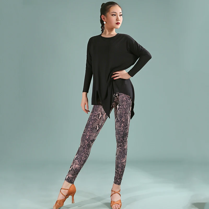 

Latin Dance Pants Women Elastic Tight Leggings Training Clothes Samba Rumba Cha Cha Salsa Wear Adult Dancing Trousers BL5544