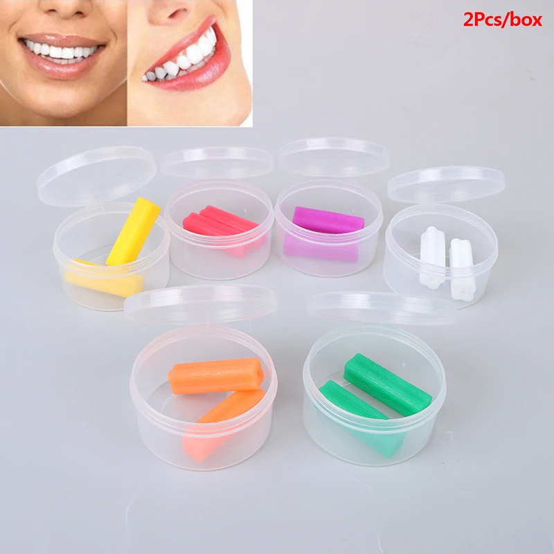 

2Pcs/Pair Aligner Chewies Invisible Retainer Seater Orthodontic Silicone Stick Perfect Smile 5 Colors Option