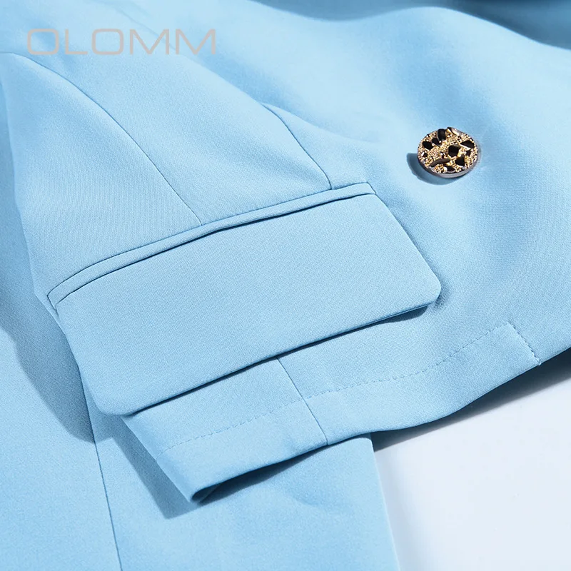 Новый модный элегантный женский костюм Super Fire на осень и зиму уличный двубортный