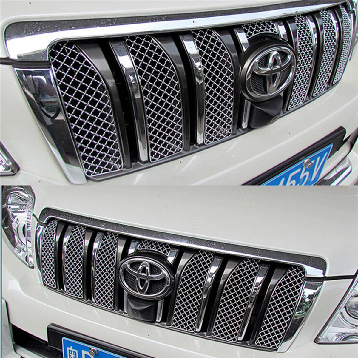 Сетка из нержавеющей стали аксессуары для Toyota Land Cruiser Prado 150 2010 2011 2012