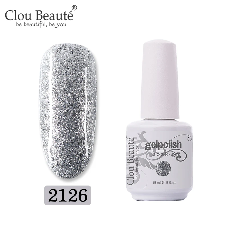 2126 Clou Beaute 15 мл цветной гель-краска УФ-гель для ногтей замачиваемый светодиодный лак для ногтей Гель-лак для ногтей Полупостоянный лак для ногтей - Цвет: 2126