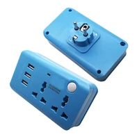 universal 5v3a 3usb uk eu wireless power strip 16a multifunction wall outlet 2500w plug adapter extension socket blue green pink