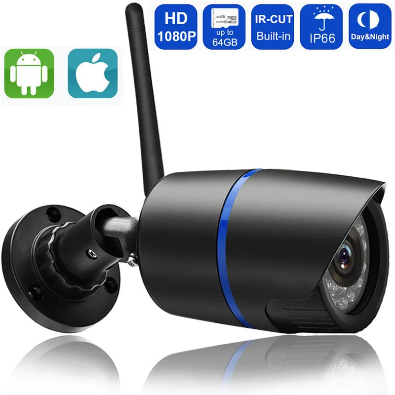 1080P 720P Wi-Fi Камера Беспроводной P2P видеонаблюдения IP камера на открытом воздухе